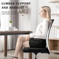 thumbnail image 3 of CL.HPAHKL Mesh Office Desk Chair Armless Computer Chair, Adjustable Rolling Task Work Swivel Chairs with Wheels, Ergonomic PC Chair for Small Spaces Home Bedroom Study, Black, 3 of 7
