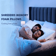thumbnail image 6 of SORMAG Cooling Bed Pillows for Sleeping Shredded Memory Foam Pillows Queen Size Set of 2 Pack, 6 of 10