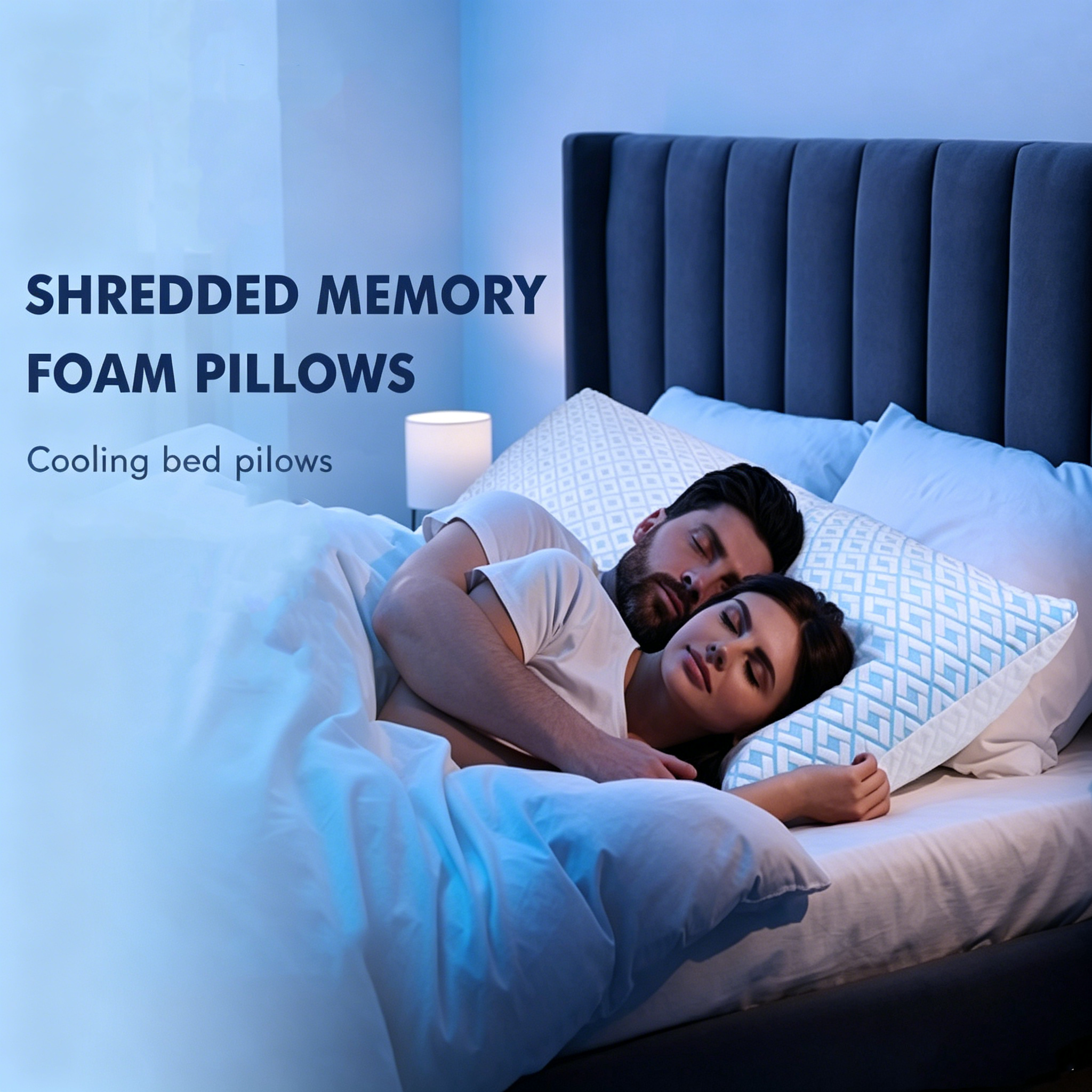 SORMAG Cooling Bed Pillows, Shredded Memory Foam, Queen, 2 Pack photo 5