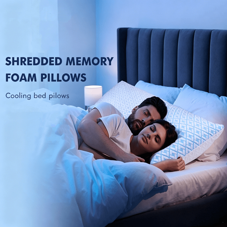 Sormag King Cooling Pillows, Adjustable Memory Foam, 2-Pack photo 8