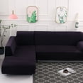 thumbnail image 2 of SHANNA Plush L Shape Sectional Couch Covers, Stretch Thick Velvet Sofa Furniture Protector Anti-Slip Sofa Covers (L-shape 2 Seater+2 Seater,Dark Gray), 2 of 11