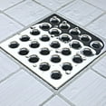 thumbnail image 4 of Square Shower Drain Grate, Silver, 4 of 4