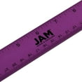 thumbnail image 4 of JAM Paper Stainless Steel Ruler, 12 inches, Metal Ruler with Non-Skid Cork Backing, Purple Metallic, 12 per Pack, 4 of 6