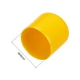 thumbnail image 3 of Uxcell 5Pcs Rubber End Caps 45mm(1.8 Inch) ID Vinyl Round Tube Bolt Cap Cover Screw Thread Protectors Yellow, 3 of 6