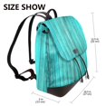 thumbnail image 3 of Hirioo Turquoise Wooden2 for Womens Backpack Leather Backpack for Women Travel Fashion Bags,Perfect for Work, School, or Casual Outings, 3 of 4