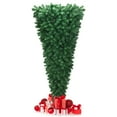 thumbnail image 1 of Patiojoy 7ft Upside Down Christmas Tree Artificial Green Inverted PVC Tree with Metal Stand, 1 of 10