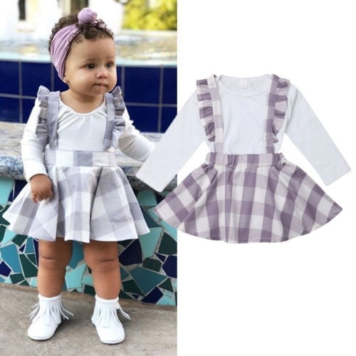 baby girl suspender dress