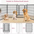 thumbnail image 4 of Jhsomdr Dog Playpen Outdoor 24 Panel 32" Height x 26" Width Pet Fence Heavy Duty Puppy Playpen Dog Exercise Pen with Door for Small/Medium Dogs, 4 of 7
