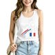 thumbnail image 2 of Women's Football Graphic Tank Tops, Women's Sleeveless Running Tank Top, Breathable Lightweight Sports Vest for Workout, Gym, Yoga, Training for Soccer Tournament 2026 White Size: S, 2 of 5