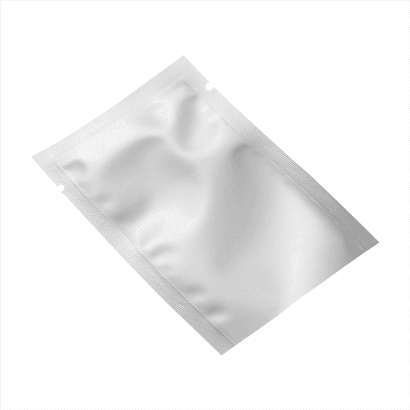 1 Pc Metallic Mylar Foil Open Top Sealable Bags Vacuum Heat Seal Pouches Sample Packets Small Silver Mylar Bags for Food Storage Packaging with Tear Notches, 2.76x3.94 Inch, Silver