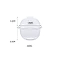 thumbnail image 2 of Paquete de 50 vasos de plástico transparente de 250 ml con tapas abovedadas, 2 of 4