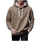 thumbnail image 2 of pstuiky camisas de manga larga para hombre, Sudadera con capucha de manga larga de color liso para hombre tops de invierno para hombre s, 2 of 9
