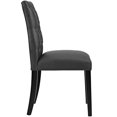thumbnail image 3 of Modway Duchess Modern Button Tufted Vegan Leather Dining Chair, Black, 3 of 4