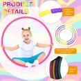 thumbnail image 2 of 16 Pcs Toy Color Hoop for Kids, Detachable Adjustable Light Weight Plastic Colored Hoops Toy Circles for Party Games, Dance, Dog Agility, 2 of 6