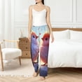 thumbnail image 6 of Lsque Heart Sky Bird Couple Print Women's Pajama Pants, Lounge Pant - Comfortable Home Wear,Elastic Waistband, Stylish Design-Medium, 6 of 9
