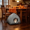 thumbnail image 2 of Cat Dome Bed - Plush Warmth Indoor Cats Sleeping Bed | Winter Thermal Insulation Kitten Resting Nest, Pet Supplies for Small Medium Cats, 2 of 6