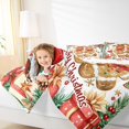 thumbnail image 4 of Castle Fairy Gingerbread Man 3-Piece Full Size Comforter Sets for Girls,Kawaii Bowknot Bedding Comforter Set,Happy New Year Lightweight Bedding Sets,Breathable Home Decor, 4 of 8