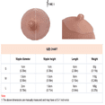 thumbnail image 5 of BIMEI Attachable Silicone Prosthetic Nipples Pre-Adhesive Reusable Washable Nipple Covers for Breast Forms ,Classic，Pink,1 pair,S, 5 of 5