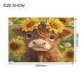 thumbnail image 2 of 2 Piece Soft Bathroom Rug Set Cute Highland Cow Bath Mat and U-Shaped Toilet Contour Rug (16"x24"+20"x24"), 2 of 9