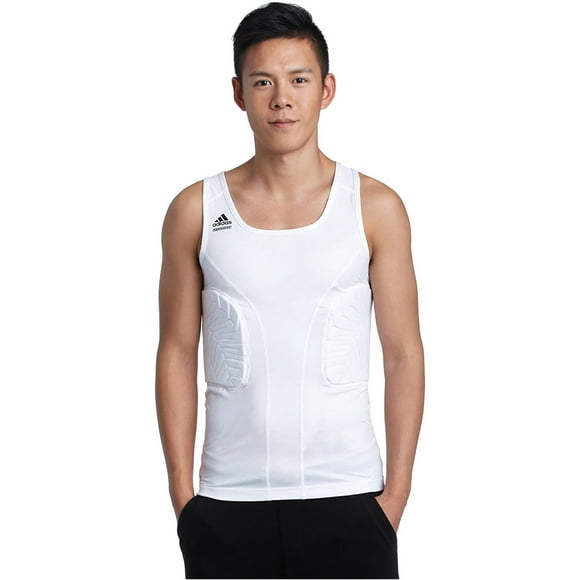 Adidas Mens Compression Tank Top, White, X-Large