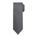 thumbnail image 2 of Jacob Alexander Men's Woven Zig Zag Pattern Regular Neck Tie - Black White, 2 of 7