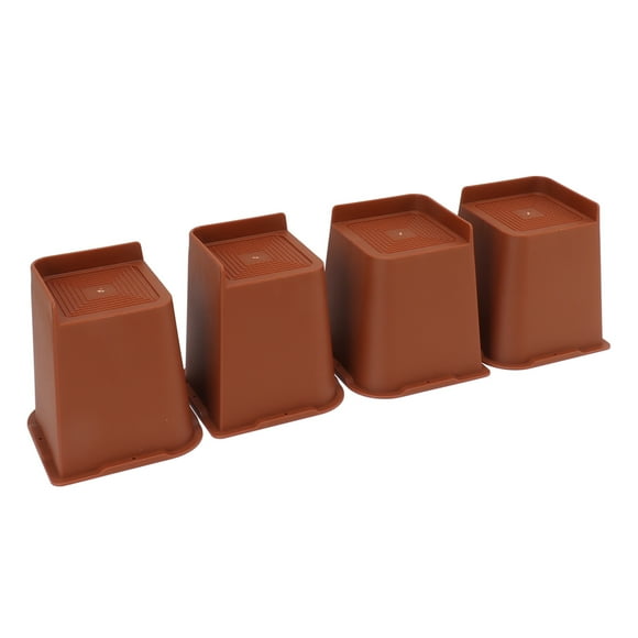 Furniture Riser, L Shaped ABS Non Slip 4PCS Increase Storage Space Heavy Duty Bed Chair Riser Rounded Corner for Sofa