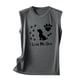 thumbnail image 4 of Tops casuales sexys de verano sin mangas para mujer Tops de chaleco sin mangas con estampado de cuello redondo regular Fridja  gh5035, 4 of 5