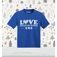 thumbnail image 2 of Shop4Ever Love Needs No Words Autism Awareness Toddler's Cotton T-Shirt 3T Royal Blue, 2 of 6