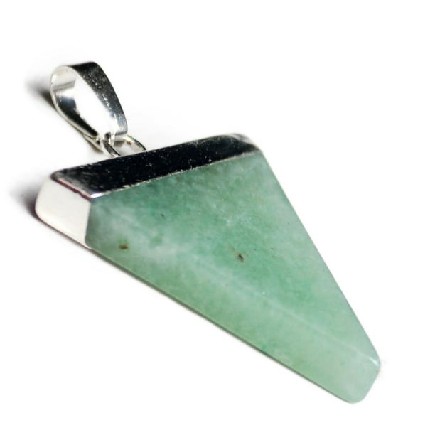 Joyería de Moda Collar Colgante Aventurina Triángulo Piedra Pendientes 10 Yuyangstore Colgante de piedras preciosas