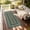 Blue Brown, variant on HIWEAVER Orange Brown 5' x 7' Washable Modern Outdoor Area Rug for Patios Non-slip Soft Neutral Scalloped Bordered Pattern Indoor Throw Carpet for Living Room Bedroom Decor