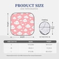 thumbnail image 4 of Multi-Size 2pce Car Front Glass Visor Collapsible Sunscreen No Odor Comfortable For Most Cars Suv Trucks Cute Cloud, 4 of 7