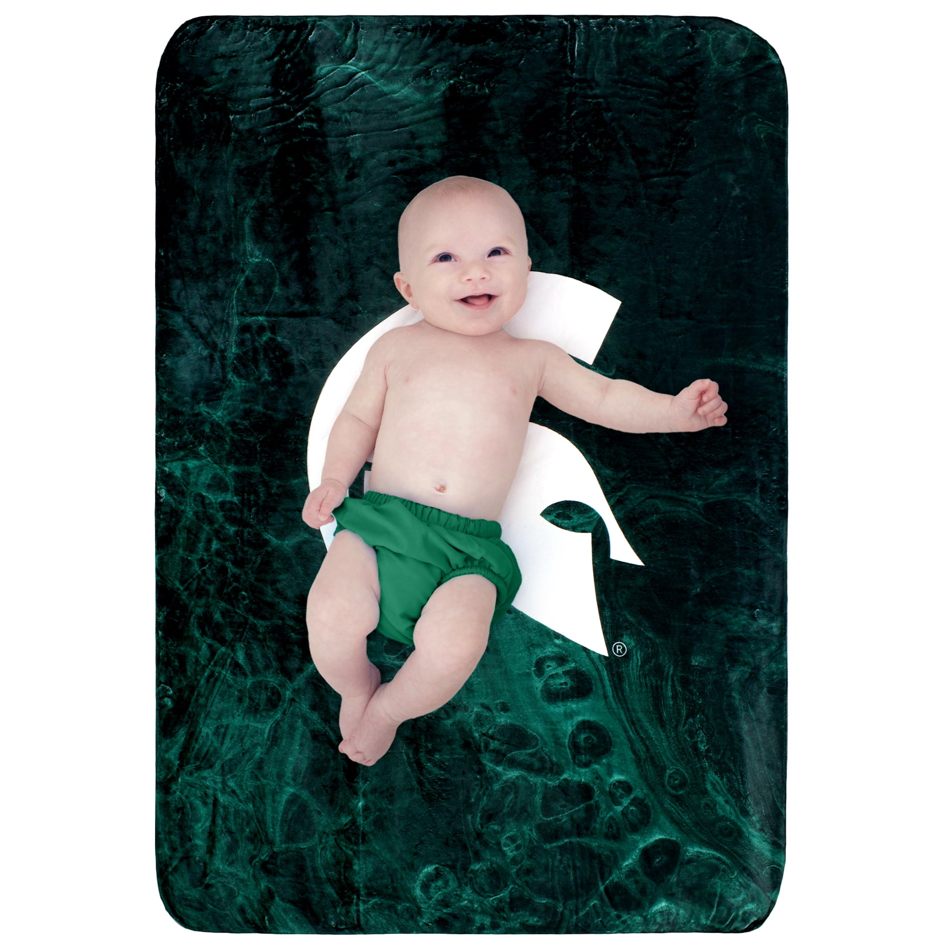 College Covers Michigan State Spartans Sublimated Soft Throw Blanket, 30" x 40"