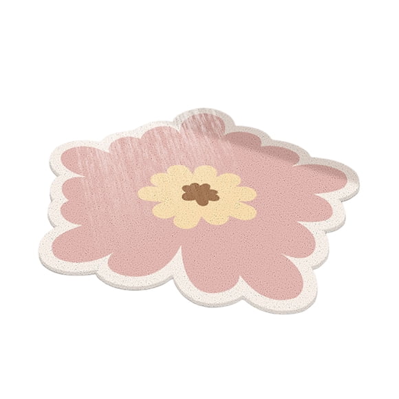 Estera de baño Cateissary de flores de poliéster 50*50cm antideslizante