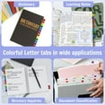 thumbnail image 7 of Triani 8 Sheet Sticky Alphabet Tabs Colorful Self-Adhesive Letter Tabs Small Alphabetical Index Tab Index Note Tabs for Notebook Books File Textbook Dictionary(208pcs), 7 of 7
