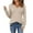 Beige, variant on V Neck Sweater Comdrip Womens 2025 Fall Sweaters Casual Long Sleeve Ribbed Knit Pullover V Neck Lightweight Crochet Pullover Sweater Top Women's Fall Sweaters Beige L