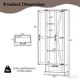 thumbnail image 3 of Farmhouse Pantry Cabinet, 70.9" Tall Kitchen Pantry Storage Cabinet with Barn Door,Drawer & Adjustable Shelves, 3 of 10