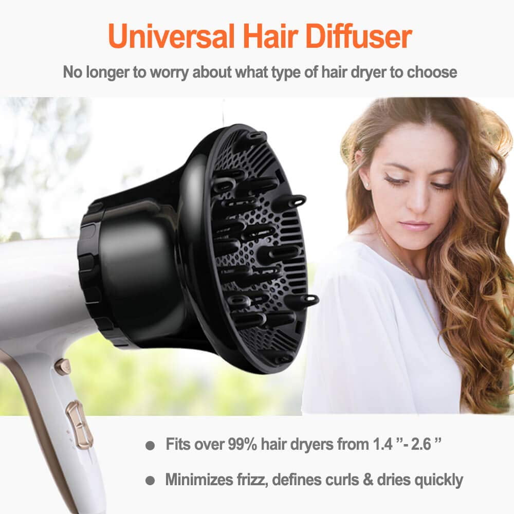 Universal Hair Diffuser, Hair Dryer Diffuser Attachment for Curly - Main Image