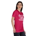 thumbnail image 2 of Inkmeso Restez Calme et Faites-Vous Vacciner T-shirt Col Rond Drôle pour Femmes, 2 of 8