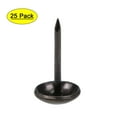 thumbnail image 1 of Clavos de tapicería Uxcell, clavos redondos de empuje para decoración del hogar DIY, hierro negro, 25 piezas, 9.5mm x 17mm, 1 of 5
