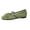 Green, variant on Women’s Summer Ballet Flats Plus Size Slip On Round Toe Bowknot Soft Sole French Style Solid Color Versatile Comfortable Low Cut Orange 6