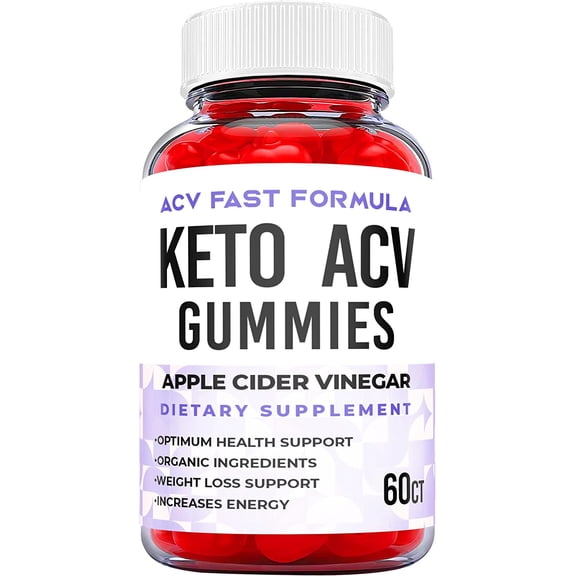 (1 Pack) ACV Fast Formula Keto ACV Gummies - Supplement for Weight Loss - Energy & Focus Boosting Dietary Supplements for Weight Management & Metabolism - Fat Burn - 60 Gummies