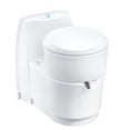thumbnail image 1 of Thetford Toilette 200866SP Rotative Permanente; Réservoir d'Eau Usée de 4,75 Gallons; Siège Rond avec Hauteur de Siège de 19 Pouces; Commande de Chasse à Bouton-Poussoir; Chasse Électrique; Blanc; Sans Pulvérisateur Manuel, 1 of 4