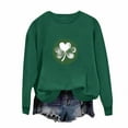 thumbnail image 6 of Zedker Plus Size Womens St Patrick's Sweatshirts Irish Shamrock Long Sleeve Graphic Shirt Casual Crewneck Pullover, 6 of 6