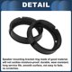 thumbnail image 4 of Anillo espaciador de altavoz Unique Bargains para tweeter, adaptador espaciador de altavoz para Volkswagen Golf MK7 2 Set, 4 of 7