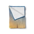 thumbnail image 2 of City Soft Flannel Fleece Throw Blanket, Tranquil Sunrise at Midtown Manhattan United States NYC Waterfront America, Cozy Plush for Indoor and Outdoor Use, 50" x 60", Pale Blue Peach Tan, by Ambesonne, 2 of 6