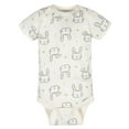 thumbnail image 4 of Gerber Baby Girl Short Sleeve Onesies Bodysuits, 4-Pack, 4 of 6