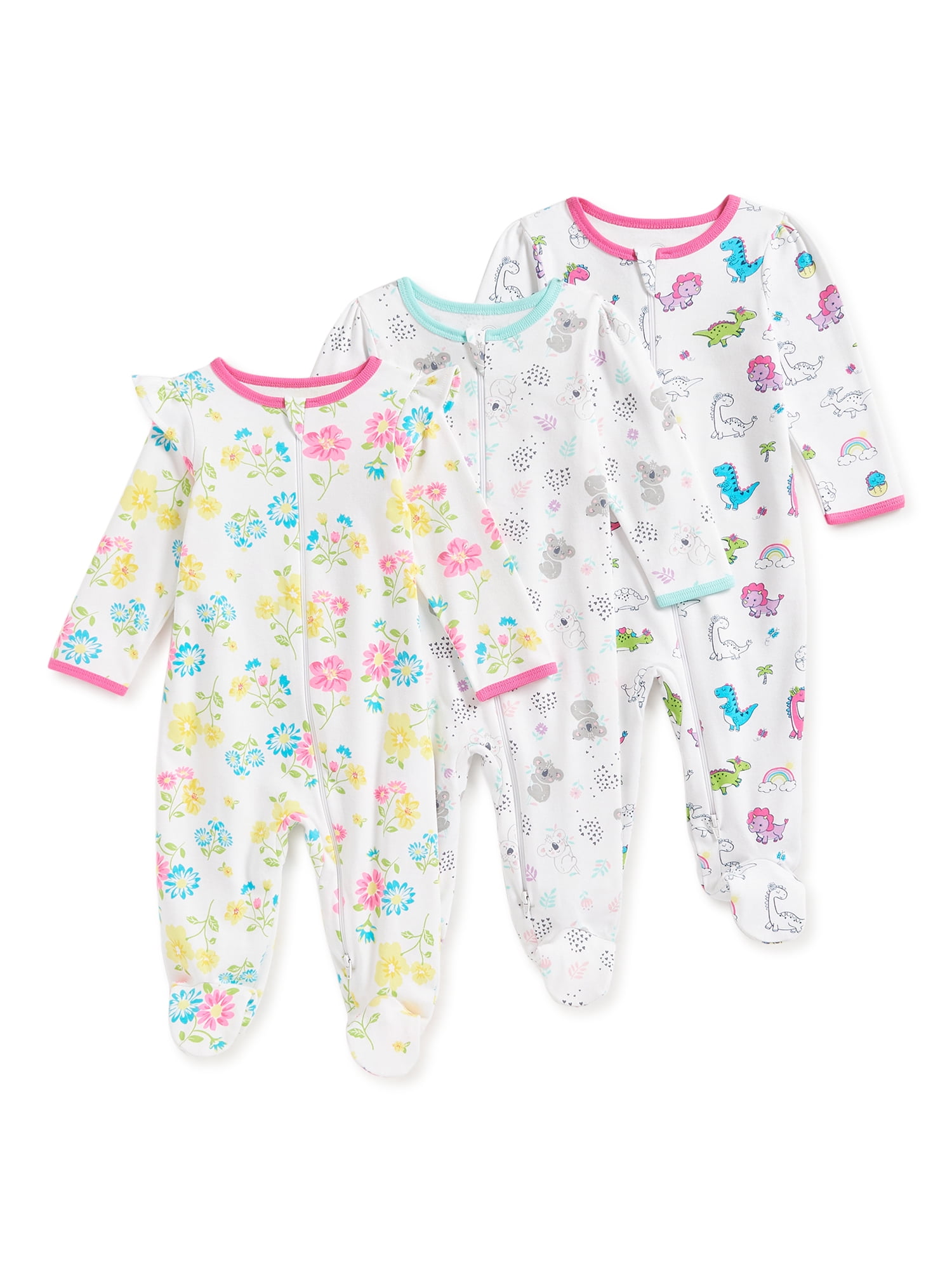 ONLINE Wonder Nation Newborn Sleep and Play Pajamas