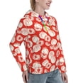 thumbnail image 6 of Lsque Tomatoes Pattern Casual Women's Hoodie,Hooded Sweatshirt with Kangaroo Pocket,Pullover Hoodie with Eye-catching Drawstrings-Small, 6 of 7