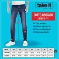 thumbnail image 2 of Pantalón Skinny De Mezclilla Negro Strech Take It Para Hombre PM1011 Take it Jeans Black, 2 of 3