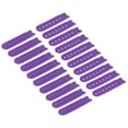 thumbnail image 1 of Unique Bargains Boucle à Pression Réglable en Plastique Violet Profond (12 Paires), 1 of 7